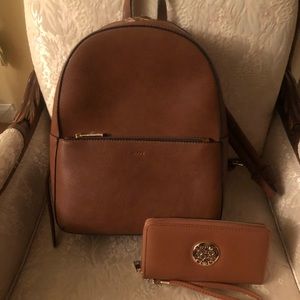 Aldo backpack and wallet